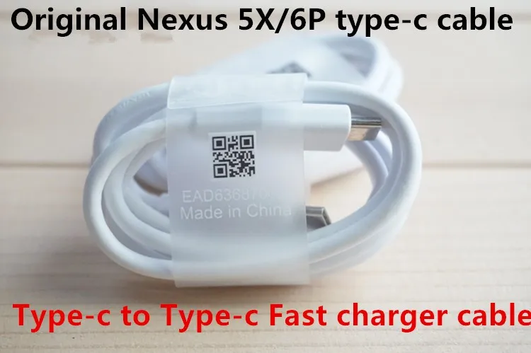 Оригинальный кабель зарядного устройства Nexus 6P 5X Type-C для быстрой зарядки C qc 3 0 LG g6