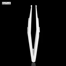 OUTAD новорожденный уход пинцеты для чистки безопасности младенца уха носа пупка чистый пластиковый пинцет безопасный Пинцет щипцы чистые зажимы