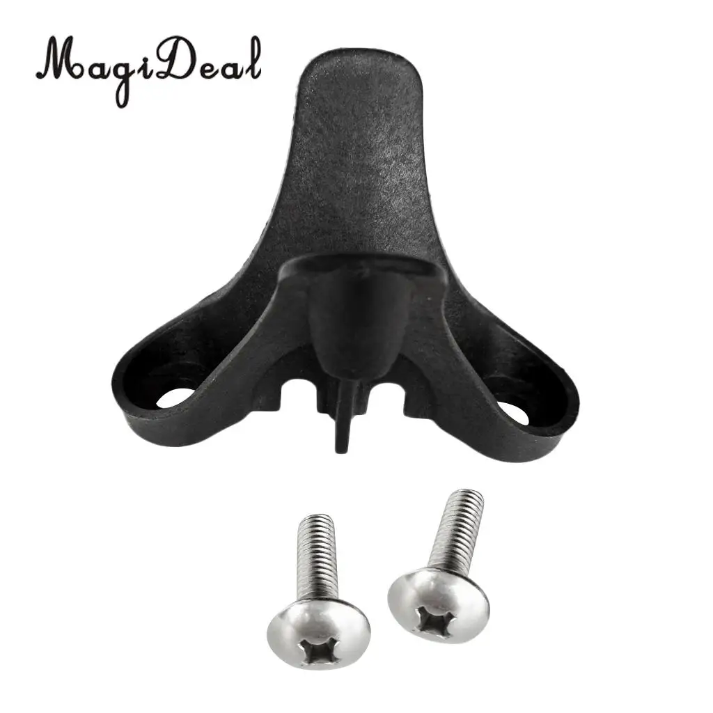 MagiDeal Hot Sale Black Nylon Kayak Rudder Tail/Rear Rest Rack Holder Stand Accessory+2Pcs Screws Rowing Boat Water Sport Tools
