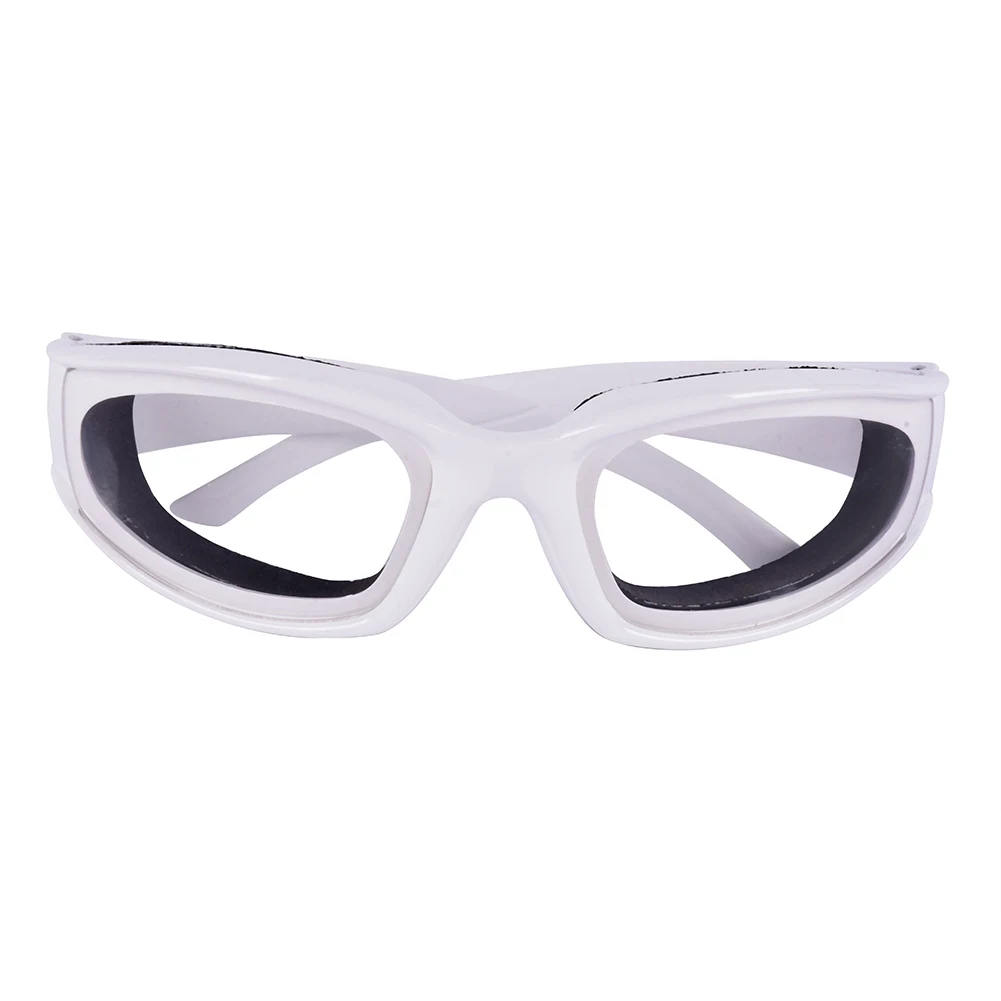 4 цвета, кухонные очки для лука,, для резки и нарезки ломтиками, разделочные защитные очки для глаз, кухонные аксессуары, горячая распродажа - Цвет: Белый