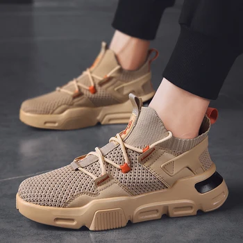 

Sneakers for Men Fly Knitting Shoes Men Casual Summer Breathable Shoes Fashion Luxury Footwear Male Youth Adult Tenis Masculino