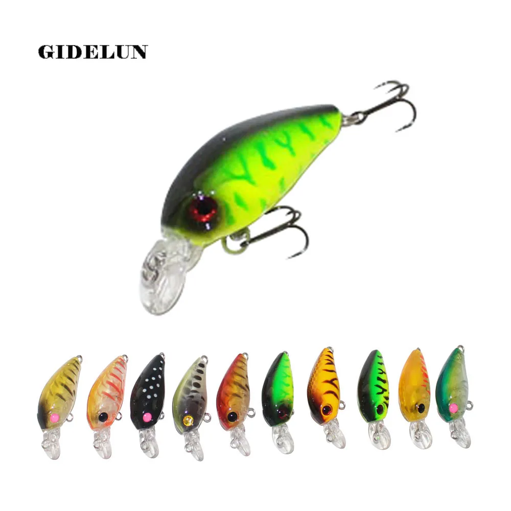 new fishing lure 4.5cm 3.3g bass bait black fish lure hard lure crank