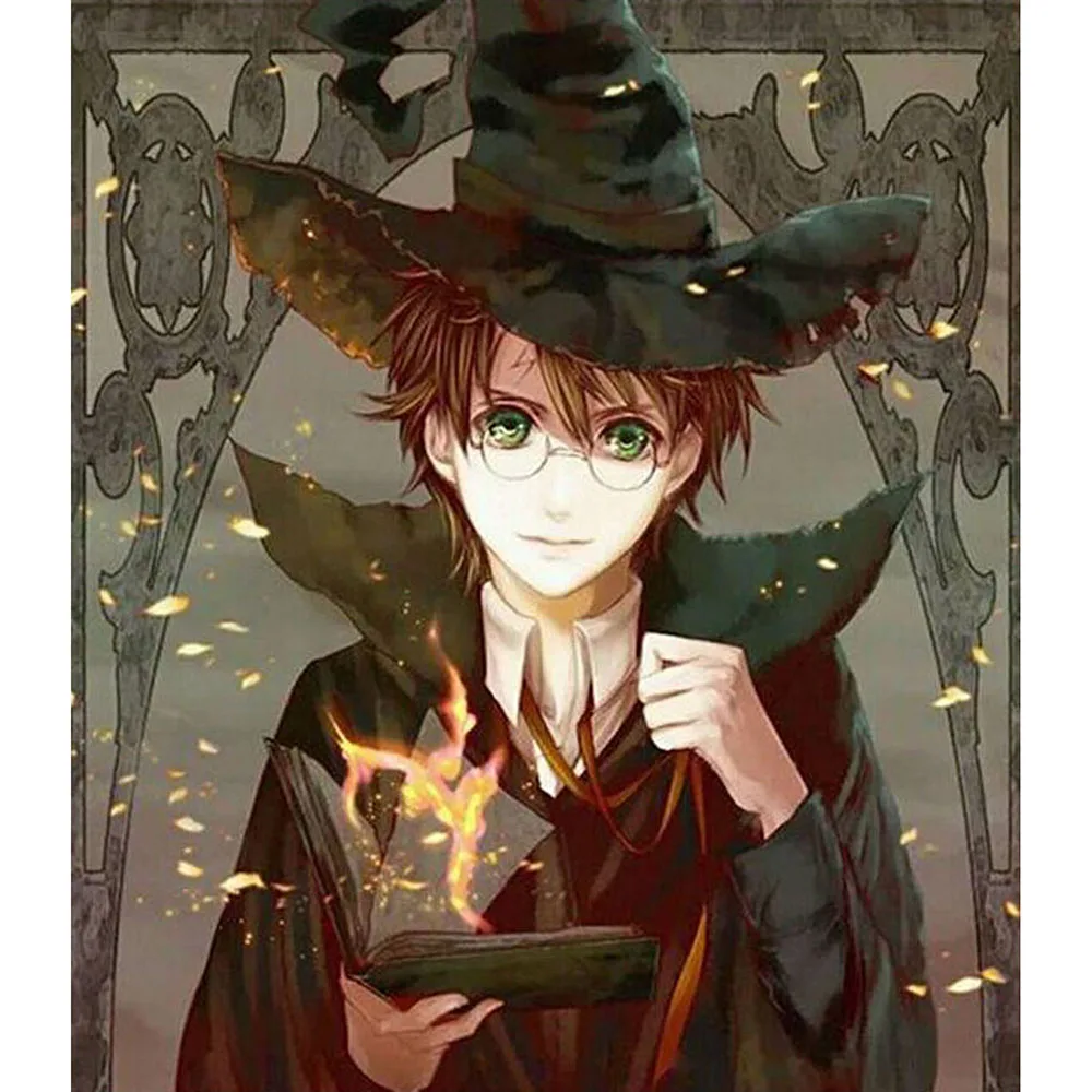 

Full Drill Square Diamond 5D DIY Diamond Painting"Harry Potter"Diamond Embroidery Cross Stitch Rhinestone Mosaic Painting