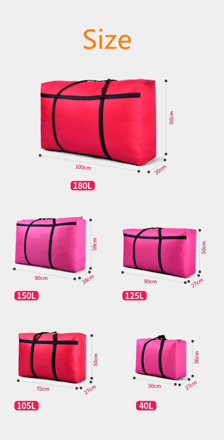 40L-180L عالية قدرة قماش خزانة المنظم 5 ألوان لحاف خزانة ملابس المنظم للأمتعة خزانة السرير المنظم