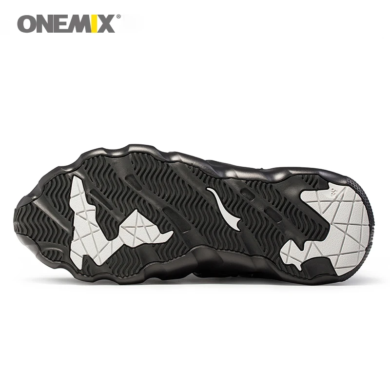 Onemix Brand Men Winter Snow Boots Waterproof Leather Sneakers Anti Slip Outdoor Keep Warm Wool Mountain Running Shoes for Women