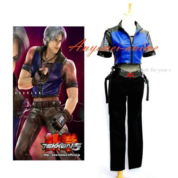 

Halloween Tekken 6 Japan Lee Chaolan Jacket Pants Game Cosplay Costume Custom-Made[G578]