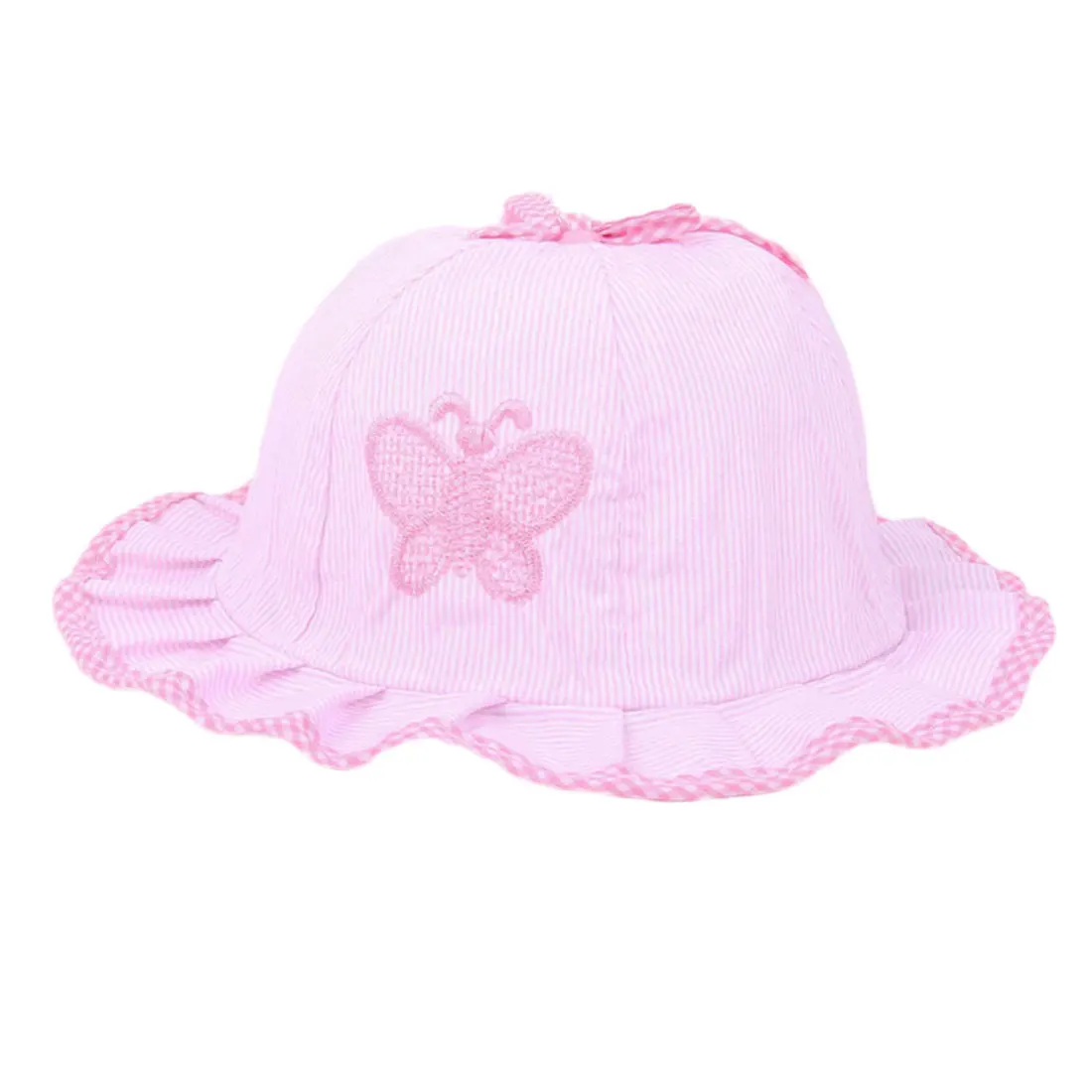 Kids Cotton Baby Caps For Girls Bow-knot Butterfly Infant Sun Hats Summer Style for 3-24 months children/baby Kids Cotton Baby Caps For Girls Bow-knot Butterfly Infant Sun Hats Summer Style for 3-24 months children/baby