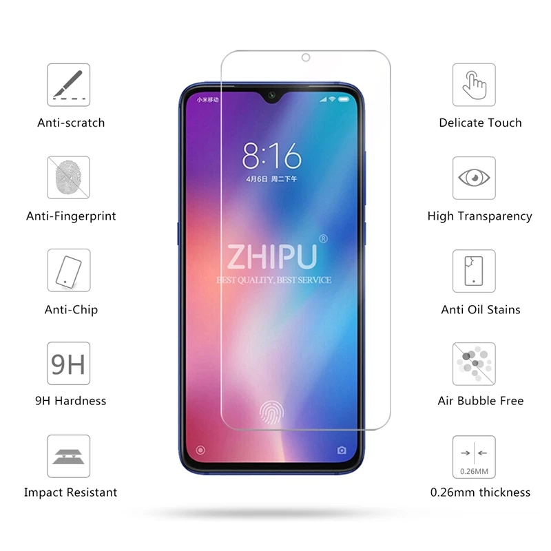 2 قطعة الزجاج المقسى ل شياو mi mi 9/mi 9 SE الزجاج واقي للشاشة 2.5D 9 H الزجاج ل شياو mi mi 9/mi 9 SE زجاج واقي فيلم
