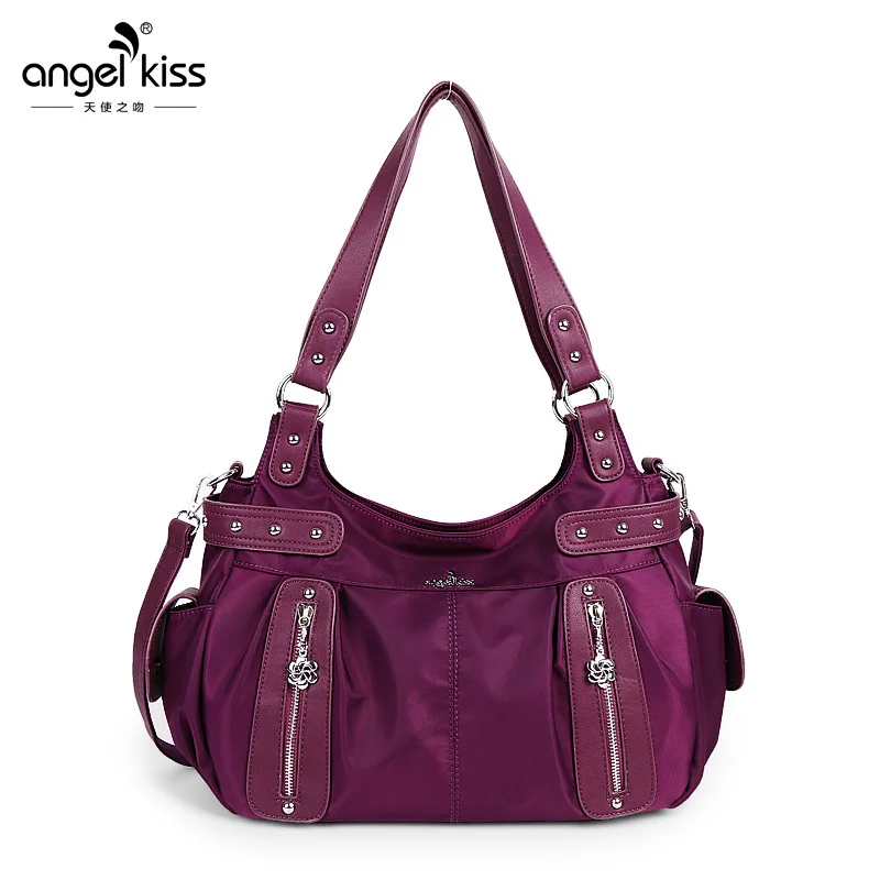 

Angel Kiss New Design Female Bag Waterproof Nylon Lady Single Shoulder Bags Diagonal Large Capacity Hand Women Messenger Bags