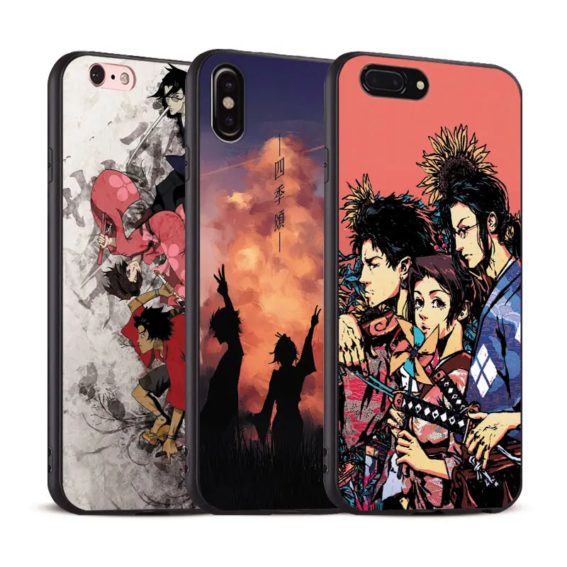 

Samurai Champloo Coque For Apple iPhone X 8Plus 8 7Plus 7 6SPlus 6s 6Plus 6 Se 5s 5 Soft Silicone Tpu Phone Case Shell Cover