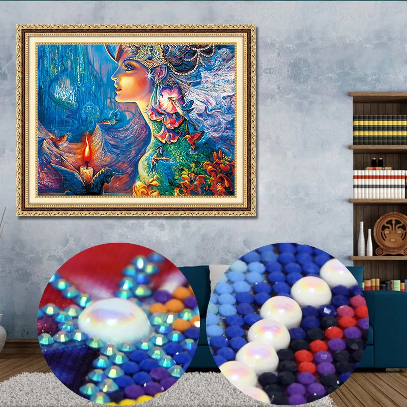 

75*61cm 3D DIY Diamond Embroidery,5D Diamond painting,Diamonds mosaic Fantasy Special rhinestone cross stitch,needlework,figure