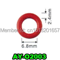

Free shipping 500pieces fuel injector upper oring fuel injector repair kits for mazda (AY-O2003, 6.8*2.4mm)
