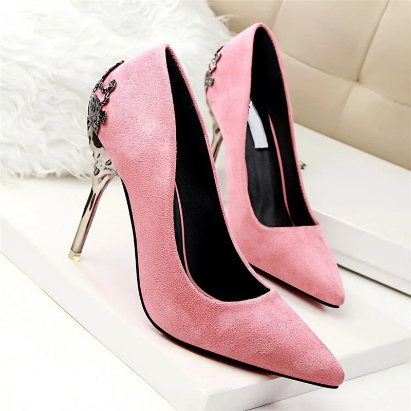 red silver high heels  (14)
