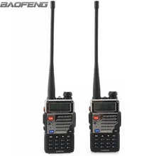 2 шт. Baofeng рация UV-5RE плюс металл черный ham две рации Dual Band 136-174 и 400- 520 мГц портативный для водителя грузовика Охота