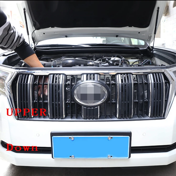 

Luhuezu Stainless Steel Front Bumper Grille Insects Prevention Nets Cover For Toyota Land Cruiser LC150 Accessories 2018