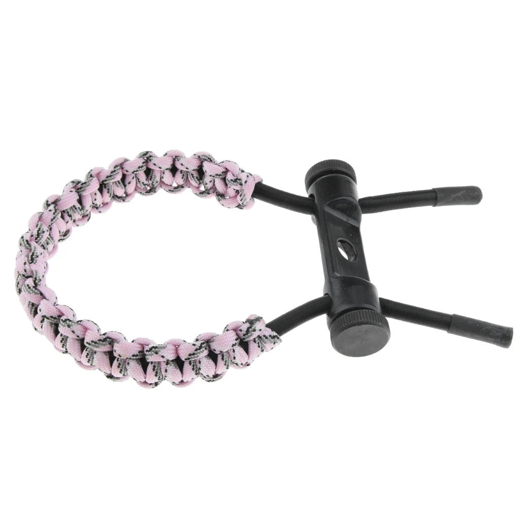Bow Archery Wrist Sling Paracord Cord Survival Hunting Shooting Wrist Strap Compound Bow Wrist Sling Archery Wrist Sling