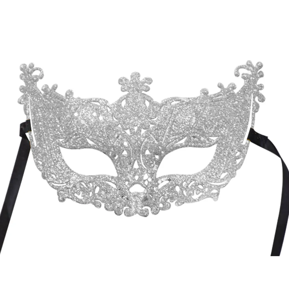 A type silver Для женщин девочек Masks1PC золотой порошок светит покрытием Вечерние Маски Животных свадебные реквизит маскарад маска Костюм вечерние поставки - Цвет: A type silver