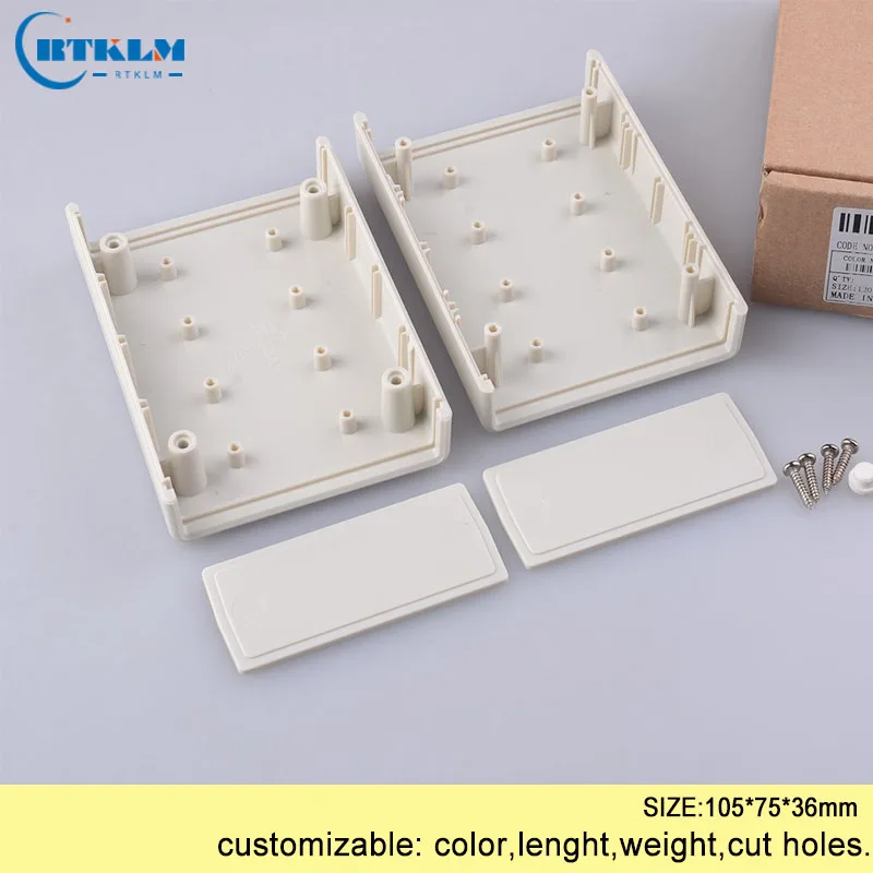 Plastic enclosure custom junction box ABS diy electronic project box Instrument case electrical distribution box 105*75*36mm