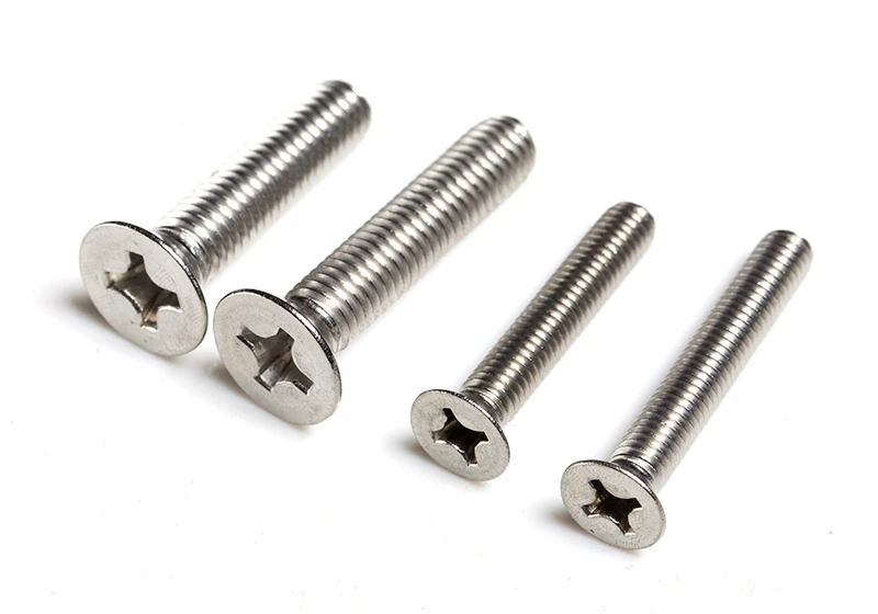 

100pcs/lot M2.5*4/5/6/7/8/9/10/12/14/16/20/22/25-50 stainless steel 304 phillips flat head countersunk machine samll screw 219