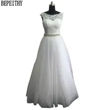 BEPEITHY Princess Vintage Ball Gown Lace Wedding Dress Crystal Sash Best Selling Vestido De Novia Cheap