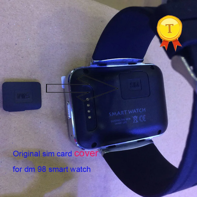 

2018 original sim card slot cover cap plastic case part lid shell for dm98 dm368 smart watch wristwatch phone watch saat hour