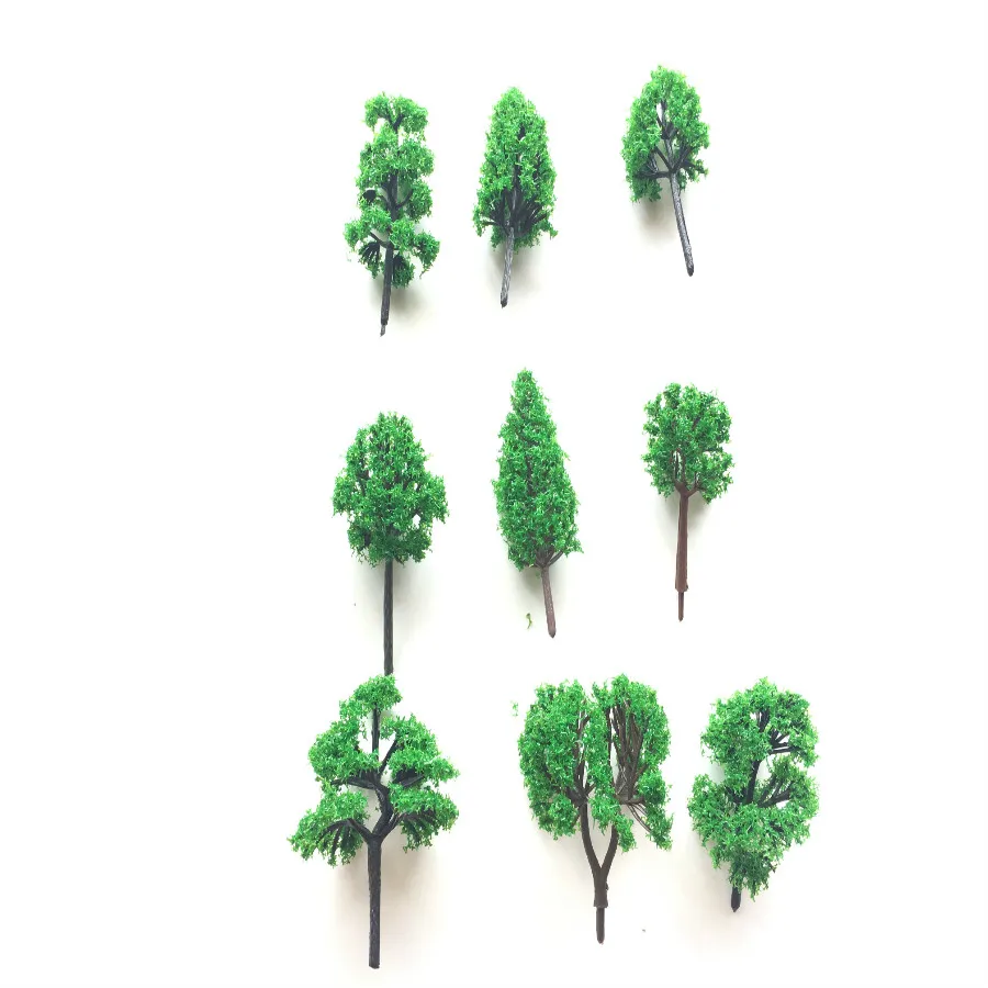 

45pcs/lot architecture N scale model green tree in 6cm for ho train layout