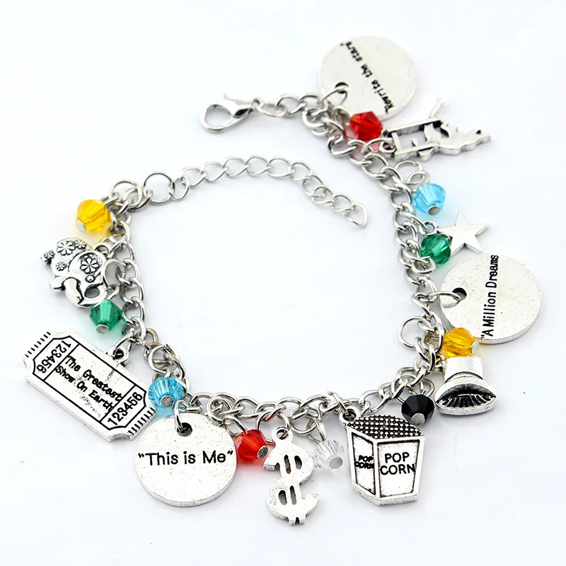 

Fashion Movie The greatest showman charm Bracelet Metal Jewelry Gift For Fans