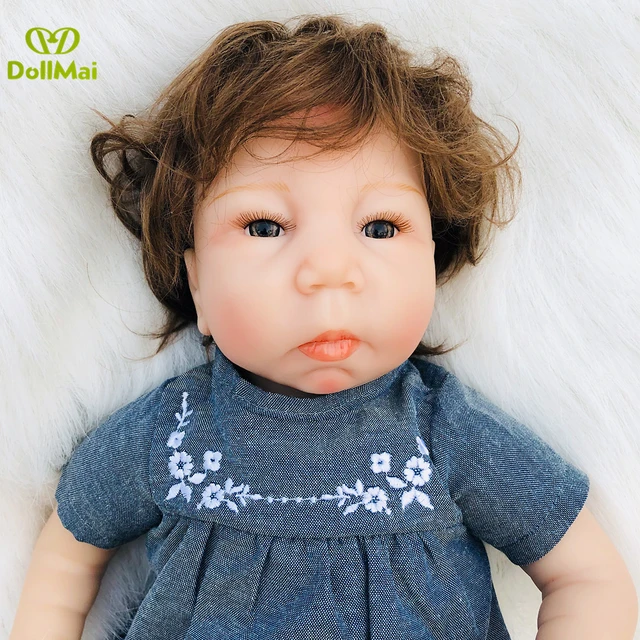 19'' Silicone Newborn Doll Bebe Reborn Realista Baby Girl Truly