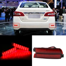 2x LED Car Styling Red Rear Bumper Reflector Light Fog Parking Warning Brake Tail Lamp For Infiniti FX37/35/50/Nissan/Sentra 2x LED Car Styling Red Rear Bumper Reflector Light Fog Parking Warning Brake Tail Lamp For Infiniti FX37/35/50/Nissan/Sentra