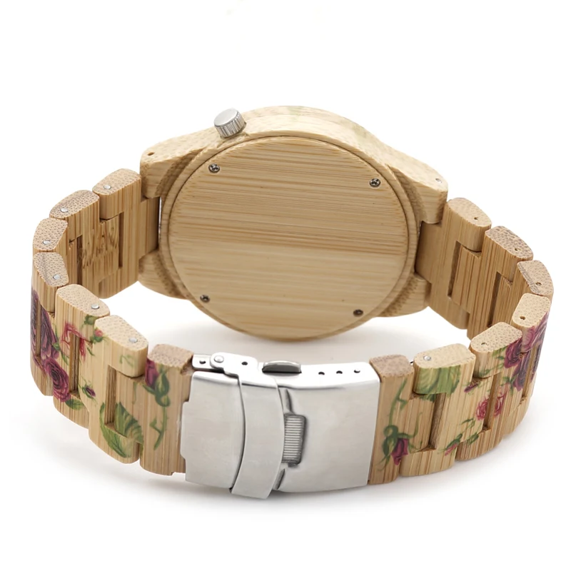 BOBO BIRD Luxury Women Bamboo Watches Timepieces For Men and Women Quartz Wooden Watch relogio feminino C-D21