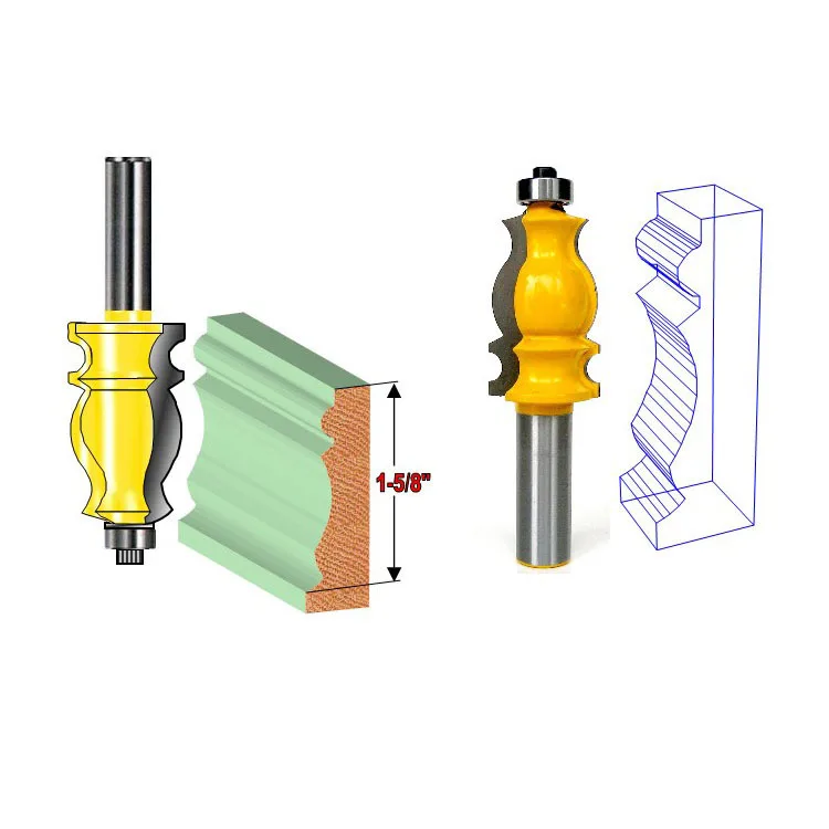 Woodworking machine turning tool YG6X tungsten steel alloy Milling cutter machining decorate wood corner line