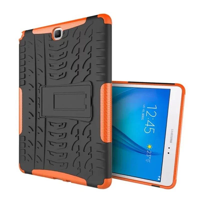 8 видов цветов модные Стенд Heavy Duty Прочный Двойной Слои планшет чехол для samsung Galaxy Tab 9,7 T550 T555 p550 P555