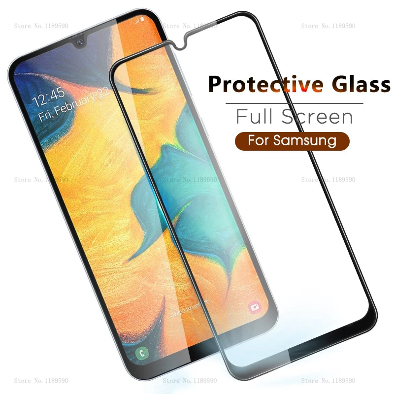 2 in 1 Protective Glass For Samsung Galaxy A50 A30 A60 A70 A10 A20 M40 M10 M20 M30 A20E Camera Screen Protector Tempered Glass