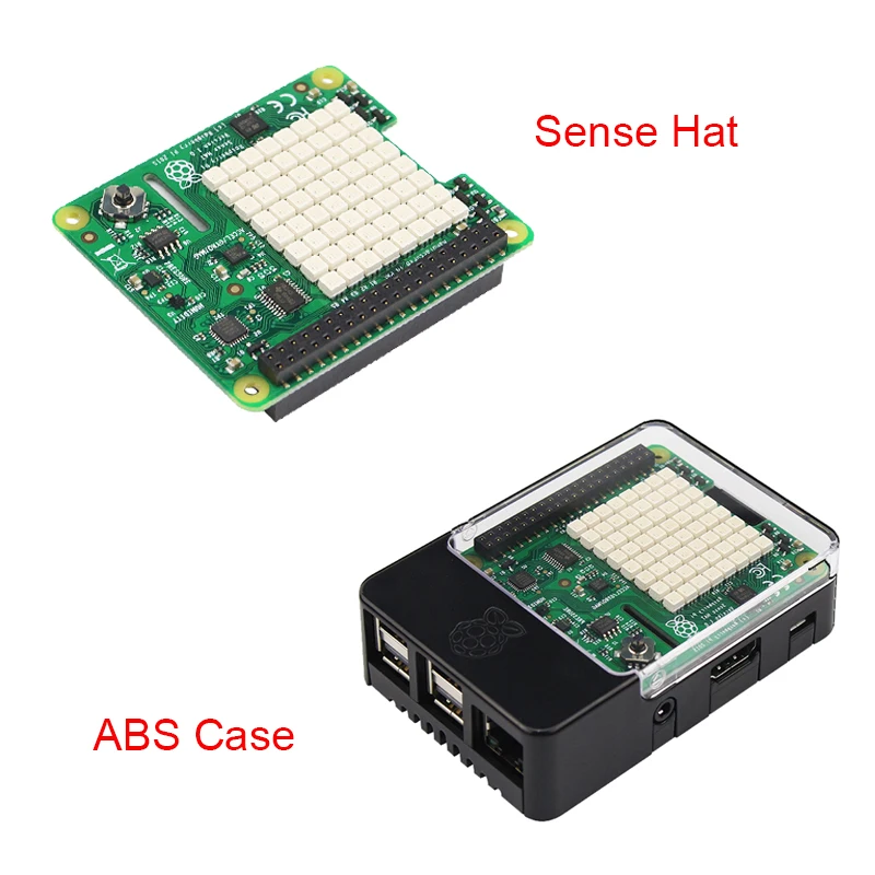 Официальный Raspberry Pi 3 Sense HAT с датчиками влажности и температуры давления и датчиками влажности+ ABS Чехол