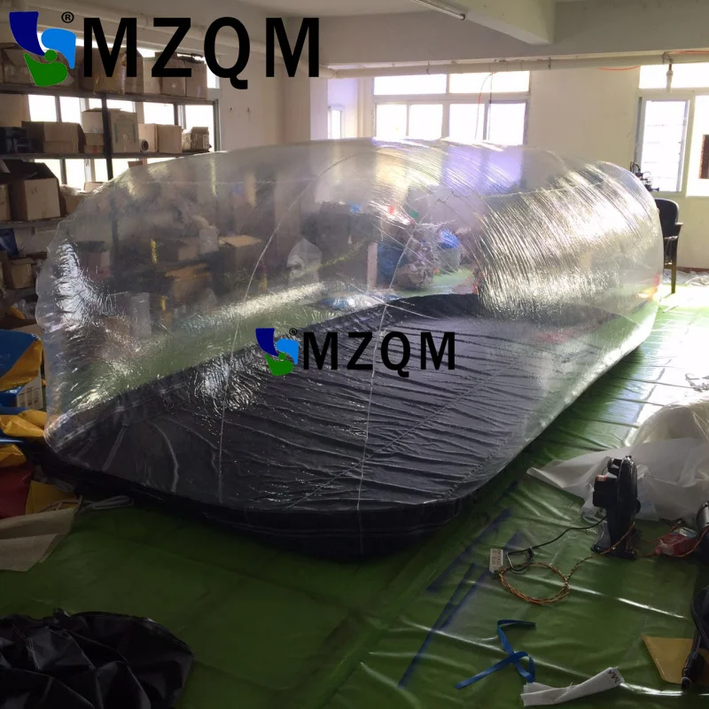 Надувной тент для автомобиля MZQM 4 25*2*1 65 m прозрачный с защитой от пыли|tent inflatable|tent