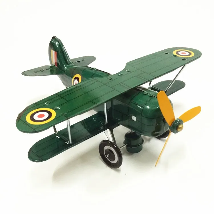 Антикварные заводные игрушки оловянные воздушные модели самолета для детей металлические модели самолета для коллекции MS454 Curtiss самолета