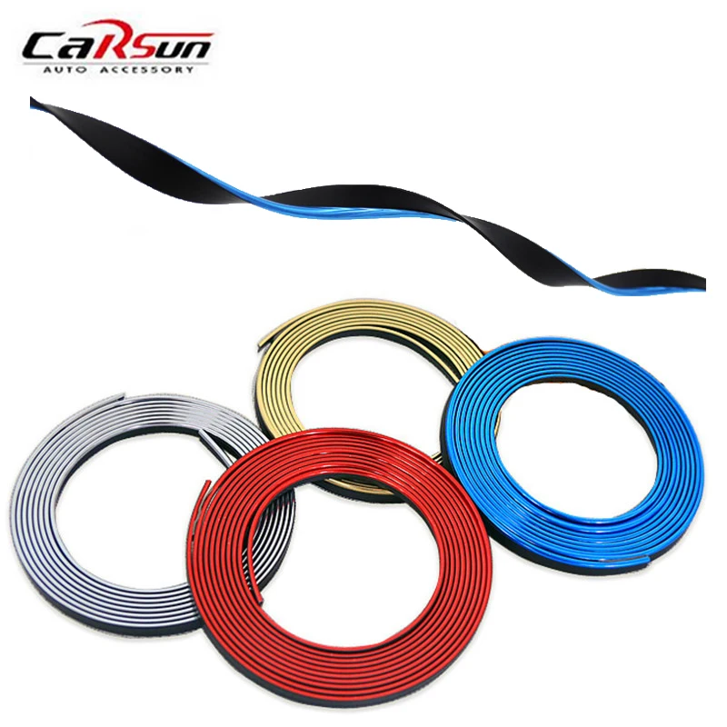 

5M Car Styling Interior PVC Decoration Thread DIY Moulding Strips Brand New Car-Styling Door Dashboard Air Outlet Decal Trims