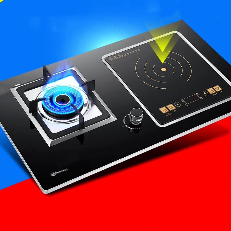  Embedded Gas Cooker Electrical and Gas Dual-purpose Cooker Table Type Natural Liquefied Gas Built-i