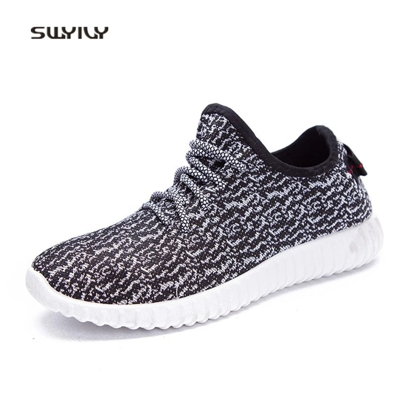 SWYIVY Men And Women Running Shoes Breathable Non-slip Unisex Sneakers 2018 Summer Slip-on Soft Male and Female Jogging Shoes