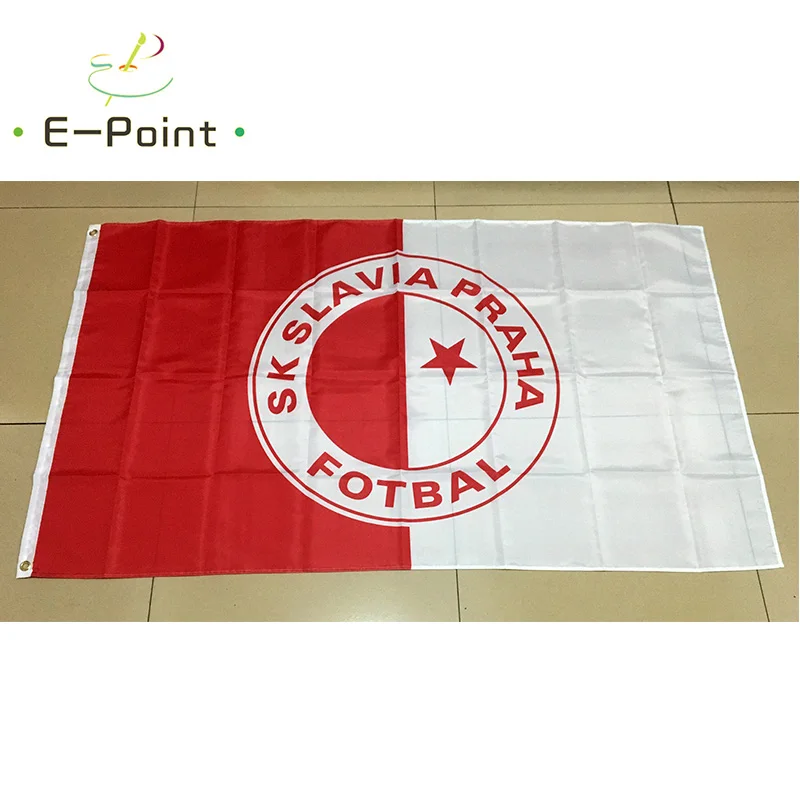 3ft x 5ft 3 x5ft Чехия SK Славия Praha Fotbal баннер флаг печати полиэстер Size150 * 90 см | Дом и сад
