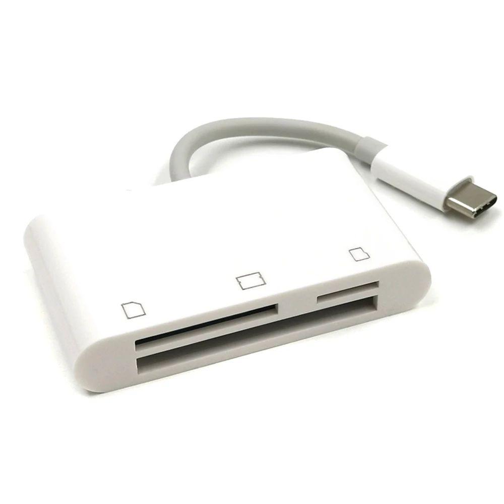 

3 in 1 USB 3.1 Type C USB-C to CF Micro SD TF External OTG Card Reader for Camera Macbook Pro Air iPad Pro Huawei P30