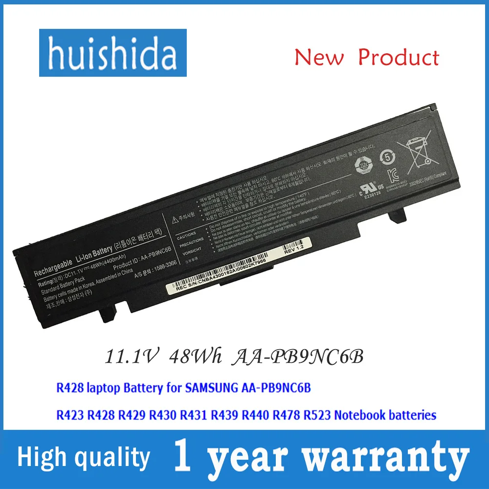 Новый аккумулятор для ноутбука samsung AA-PB9NC6B AA-PB9NS6B R428/R429/R430/R528/11 1 NP355V5C NP355V4C |