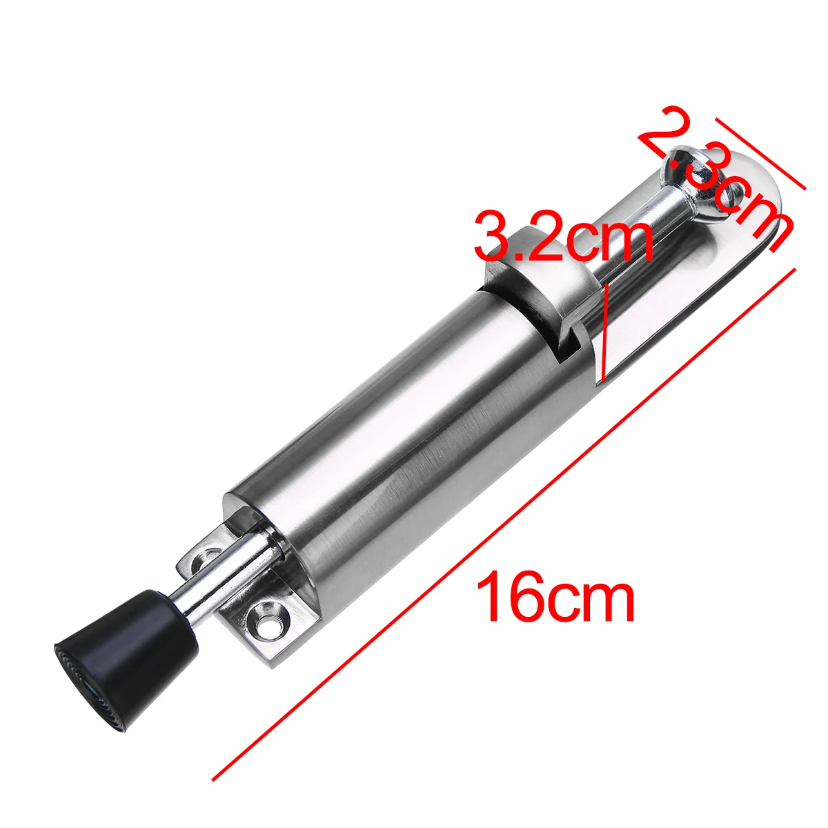 Luxury Stainless Steel Telescopic Door Stopper Silver Spring Loaded Step-On Door Holder Door Stops For Furniture Hardware