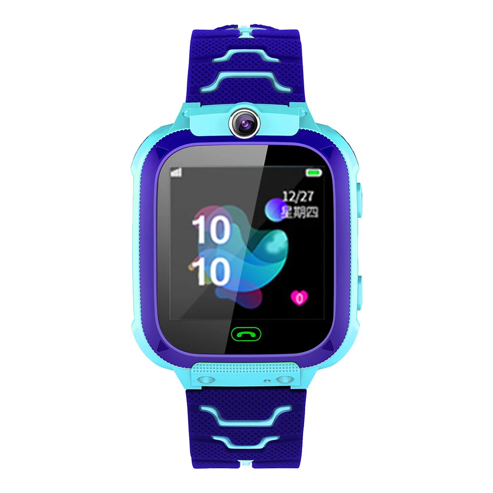 S9 Детские умные часы телефон LBS позиционирование часы студенческие 1,4 дюймов водонепроницаемые умные часы циферблат голосовой чат встроенные игровые часы - Цвет: A