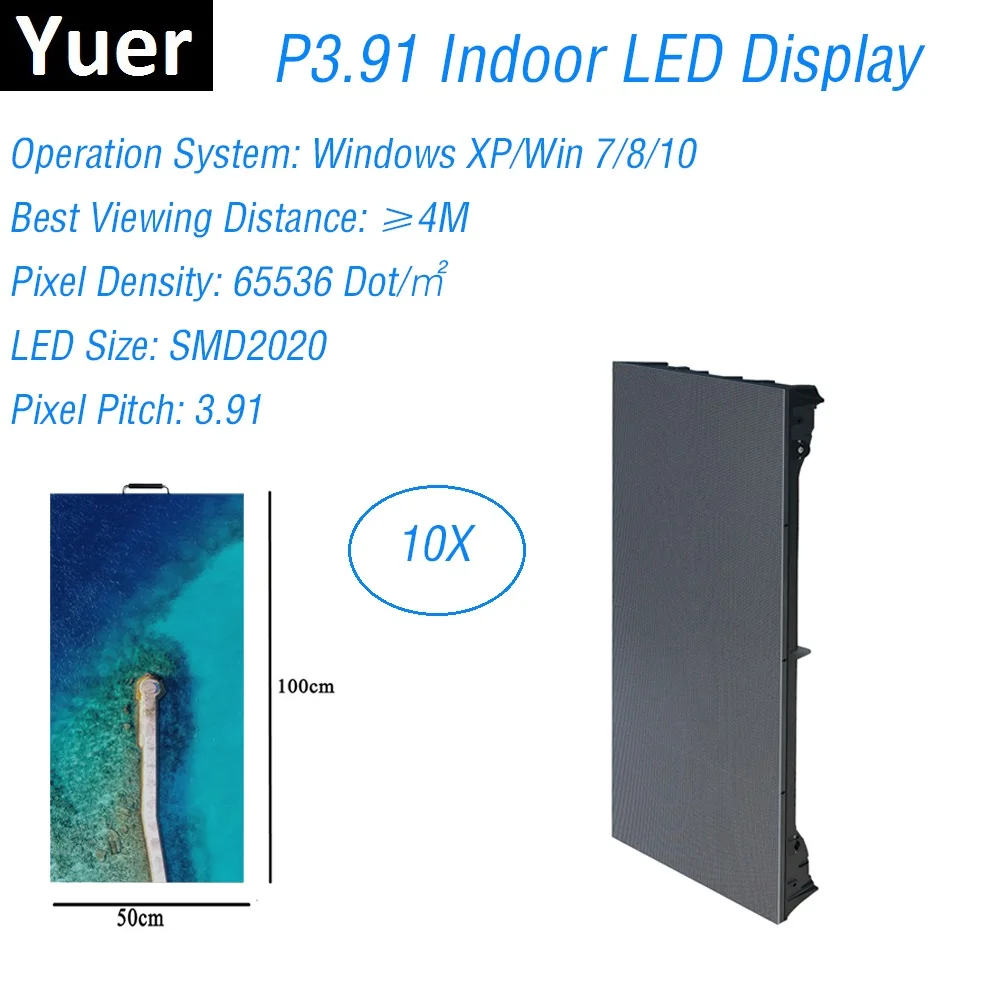

Indoor RGB P3.91 LED Video Wall Panel Rental Led Display Screen For Stage Concert Advertising Professional Lighting Party Effect