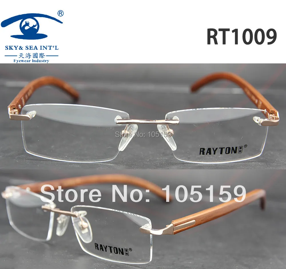 Aliexpress.com : Buy Rimless Eyeglasses for Men Rare Wood ...
