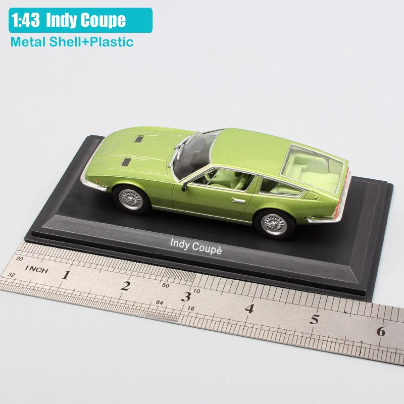 Коллекция 1/43, винтажная классическая модель Indy Coupe fastback grand tourer, Гоночная машина, литая под давлением, металлическая модель и транспортные средства, игрушки для взрослых