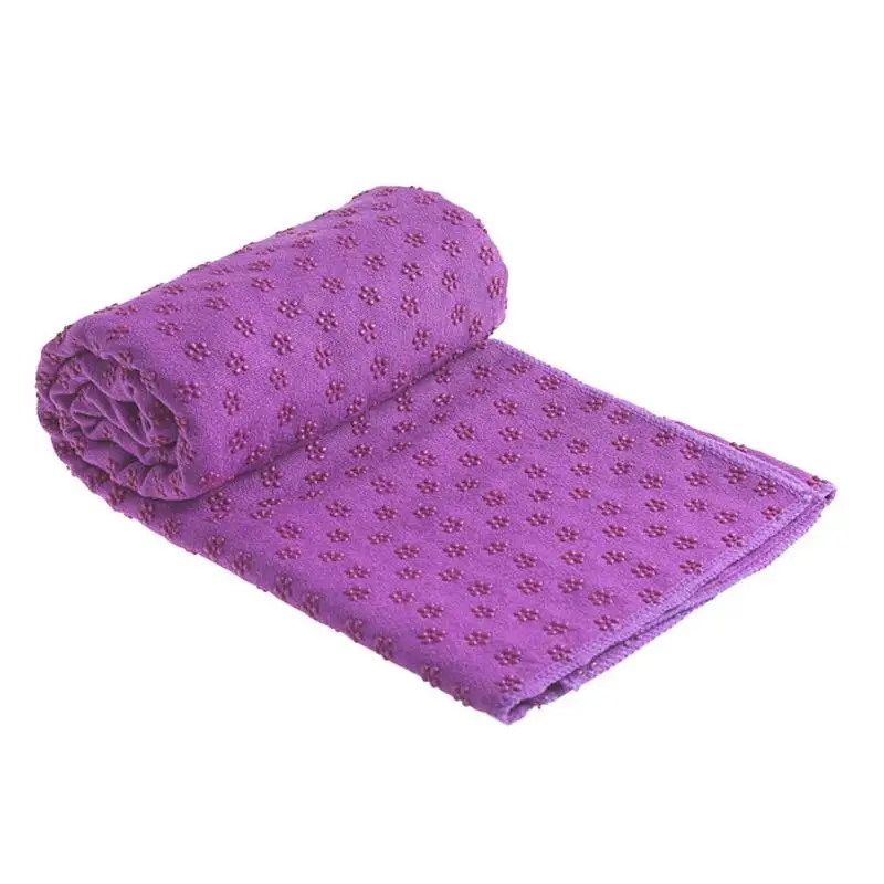 Нескользящий хлопковый Коврик для йоги коврик сливовый горошек одеяло из смолы для спортивных упражнений безвкусная Гимнастика-Пилатес коврик для занятий фитнесом, йогой - Цвет: Фиолетовый