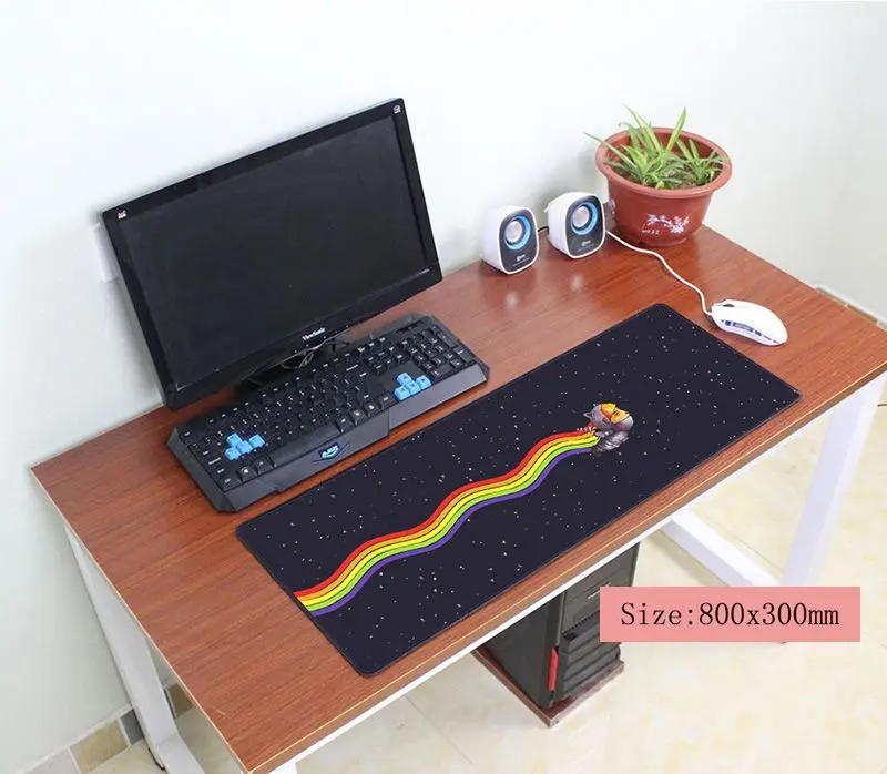 

nyan cat mouse pad 800x300x3mm pad to mouse notbook mousepad High quality gaming padmouse gamer to large keyboard mouse mats