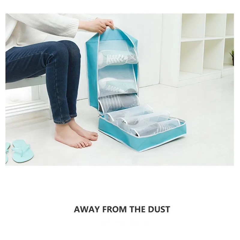 

Oxford Cloth Waterproof Shoes Organizer Convenience Travel Storage Bag Portable Bags Shoe Sorting Pouch Hot Sale